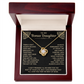 To My Bonus Daughter - "My Family Forever" Love Knot Necklace