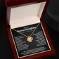 Necklace For Bonus Daughter - Love Knot Necklace - Black