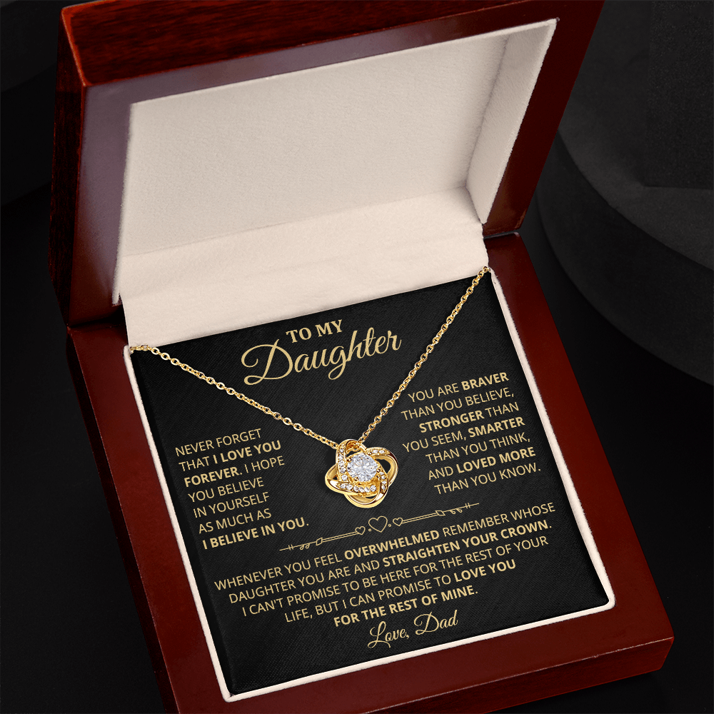 DS-5419370 - Daughter - Dad - Love Knot Necklace - ND