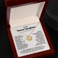 Necklace For Bonus Daughter - Love Knot Necklace - White