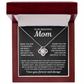 Mom - Without You There Is No Me - Love Knot Necklace