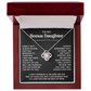 Necklace For Bonus Daughter - Love Knot Necklace - Black