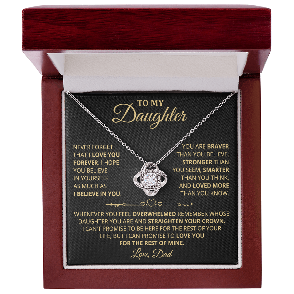 DS-5419370 - Daughter - Dad - Love Knot Necklace - ND