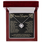 To My Bonus Daughter - "My Family Forever" Love Knot Necklace