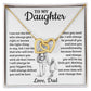 Daughter - I am not the dad - Interlocking Hearts Necklace