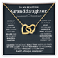 DS-1508261 - Granddaughter - Someday - Interlocking Hearts Necklace