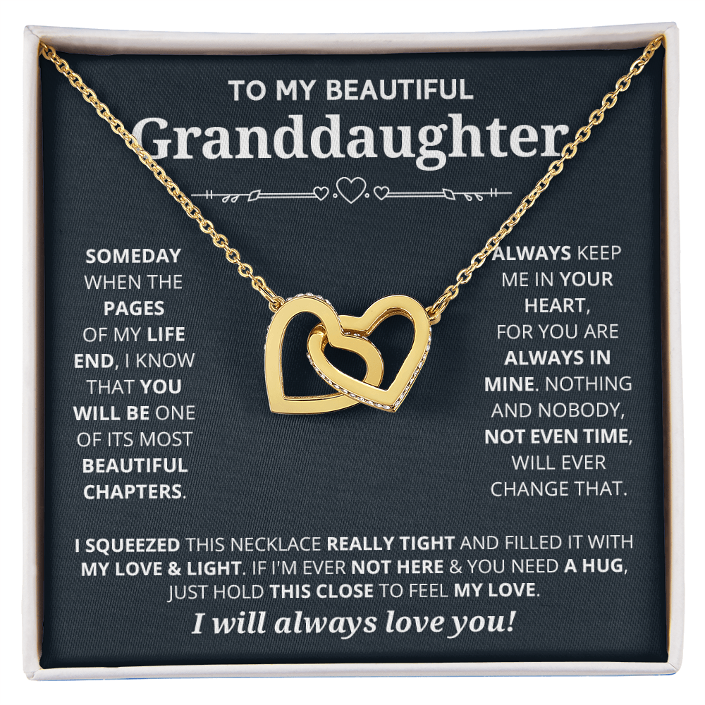 DS-1508261 - Granddaughter - Someday - Interlocking Hearts Necklace