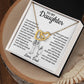 Daughter - I am not the dad - Interlocking Hearts Necklace