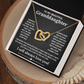 DS-1508261 - Interlocking Hearts Necklace - Black