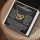 Granddaughter - As you grow older - Interlocking Hearts Necklace