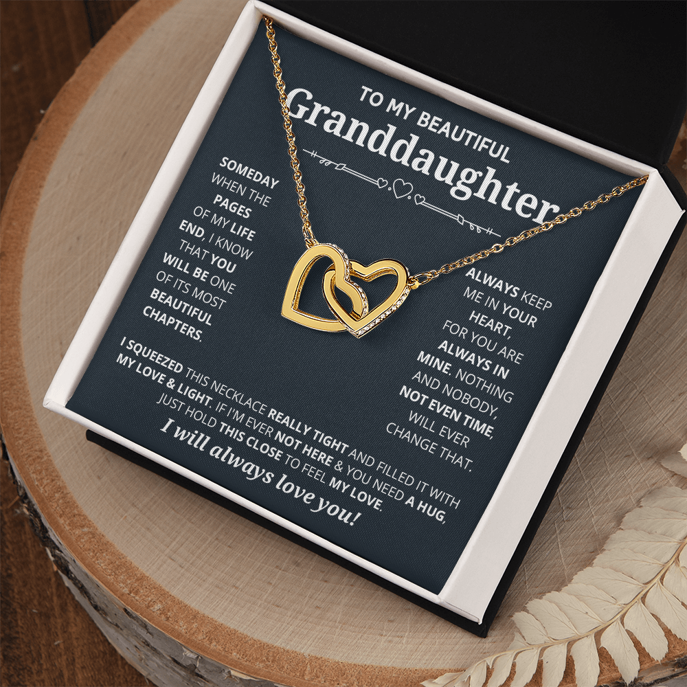 DS-1508261 - Granddaughter - Someday - Interlocking Hearts Necklace