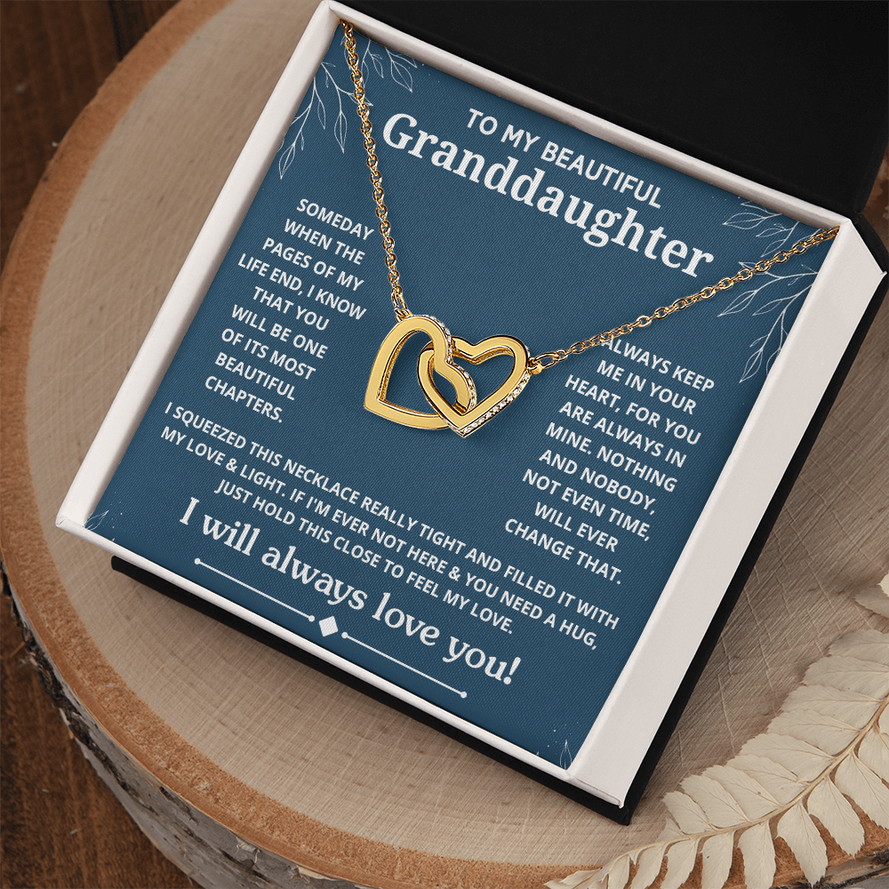 Granddaughter - Someday when the - Interlocking Hearts Necklace