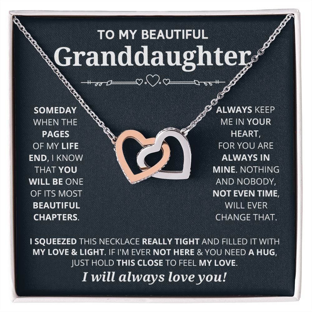 DS-1508261 - Granddaughter - Someday - Interlocking Hearts Necklace