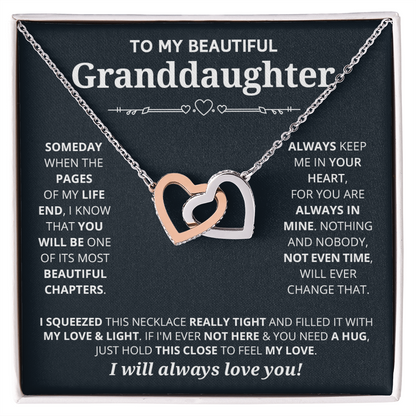 DS-1508261 - Granddaughter - Someday - Interlocking Hearts Necklace