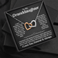 Granddaughter - Even when - Interlocking Hearts Necklace