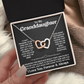 Granddaughter - Even when - Interlocking Hearts Necklace