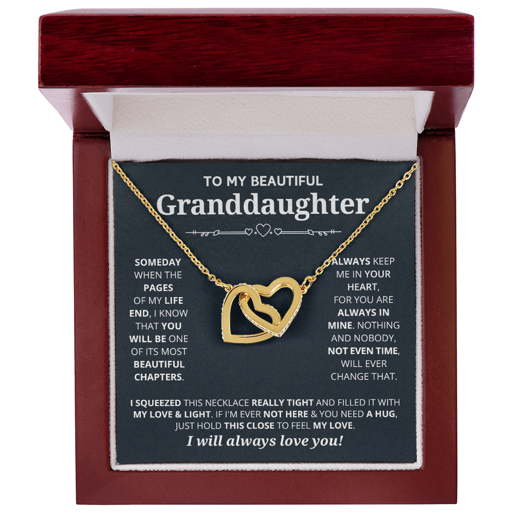 DS-1508261 - Granddaughter - Someday - Interlocking Hearts Necklace