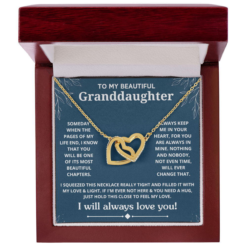 Granddaughter - Someday when the - Interlocking Hearts Necklace