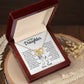 Daughter - I am not the dad - Interlocking Hearts Necklace