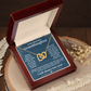 Granddaughter - Someday when the - Interlocking Hearts Necklace