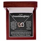 Granddaughter - Even when - Interlocking Hearts Necklace