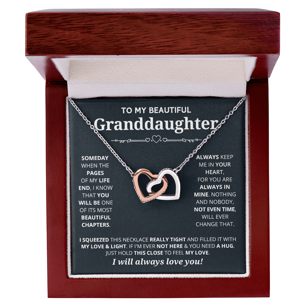 DS-1508261 - Granddaughter - Someday - Interlocking Hearts Necklace