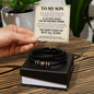 To My Son - I Know You Don't Always Talk - Love You Forever Bracelet