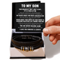 To My Son Never Walk Alone - Love You Forever Bracelet