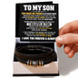 To My Son - I Believe In You - Love You Forever Bracelet