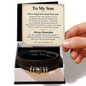 To My Son - Never Forget How Much I Love You - Love You Forever Bracelet