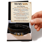 To My Son - Never Give Up - Love You Forever Bracelet