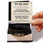 To My Son I Know You Don't Always Talk - Love You Forever Bracelet