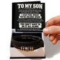 To My Son - I Know You Don't Always Talk About - Love You Forever Bracelet