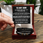 To My Son Never Walk Alone - Love You Forever Bracelet