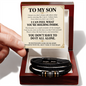 To My Son - I Know You Don't Always Talk - Love You Forever Bracelet