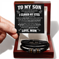 To My Son - I Closed My Eyes - Love You Forever Bracelet