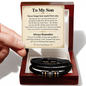 To My Son - Never Forget How Much I Love You - Love You Forever Bracelet