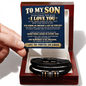 To My Son - As You Grow Older - Love You Forever Bracelet