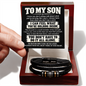 To My Son - I Know You Don't Always Talk About - Love You Forever Bracelet