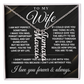 To My Wife - One Thing - Multi Vertical Name Necklace