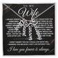 To My Wife - One Thing - Multi Vertical Name Necklace
