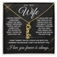 To My Wife - One Thing - Multi Vertical Name Necklace