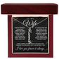 To My Wife - One Thing - Multi Vertical Name Necklace
