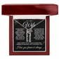 To My Wife - One Thing - Multi Vertical Name Necklace