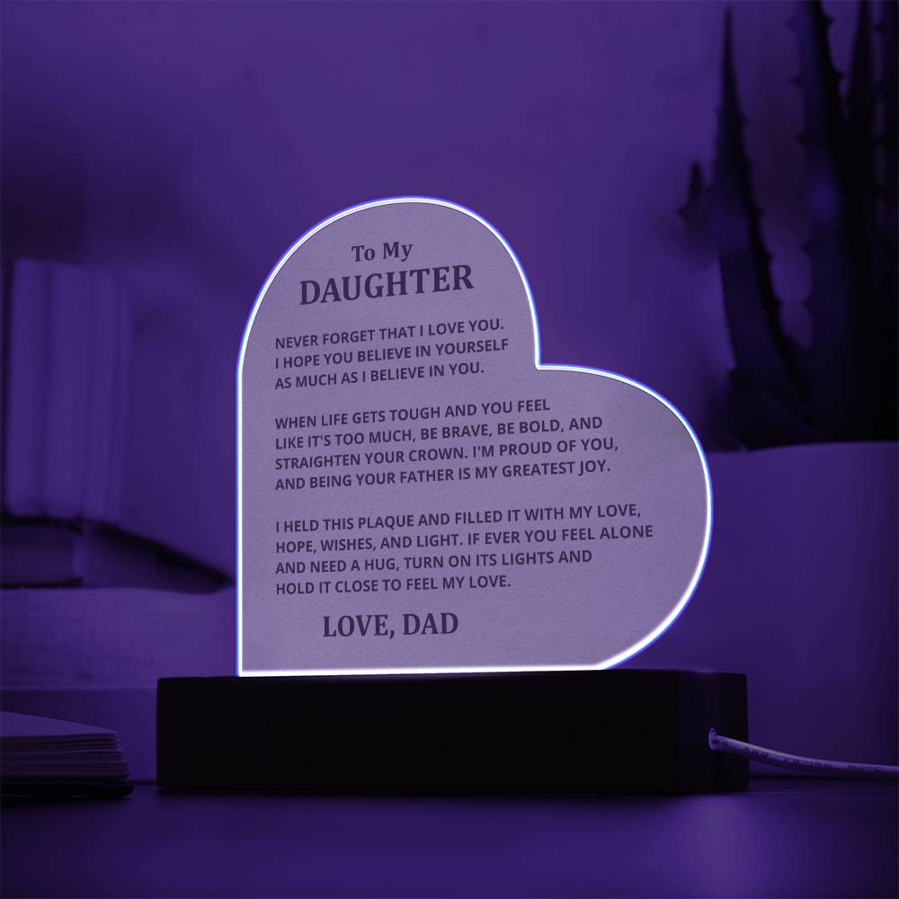 DS-11533514 - Daughter Heart Acrylic Plaque