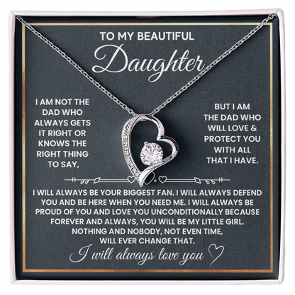 DS-1507599 - Daughter - Biggest fan - Forever Love Necklace