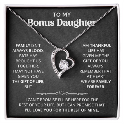 Necklace For Bonus Daughter - Forever Love Necklace