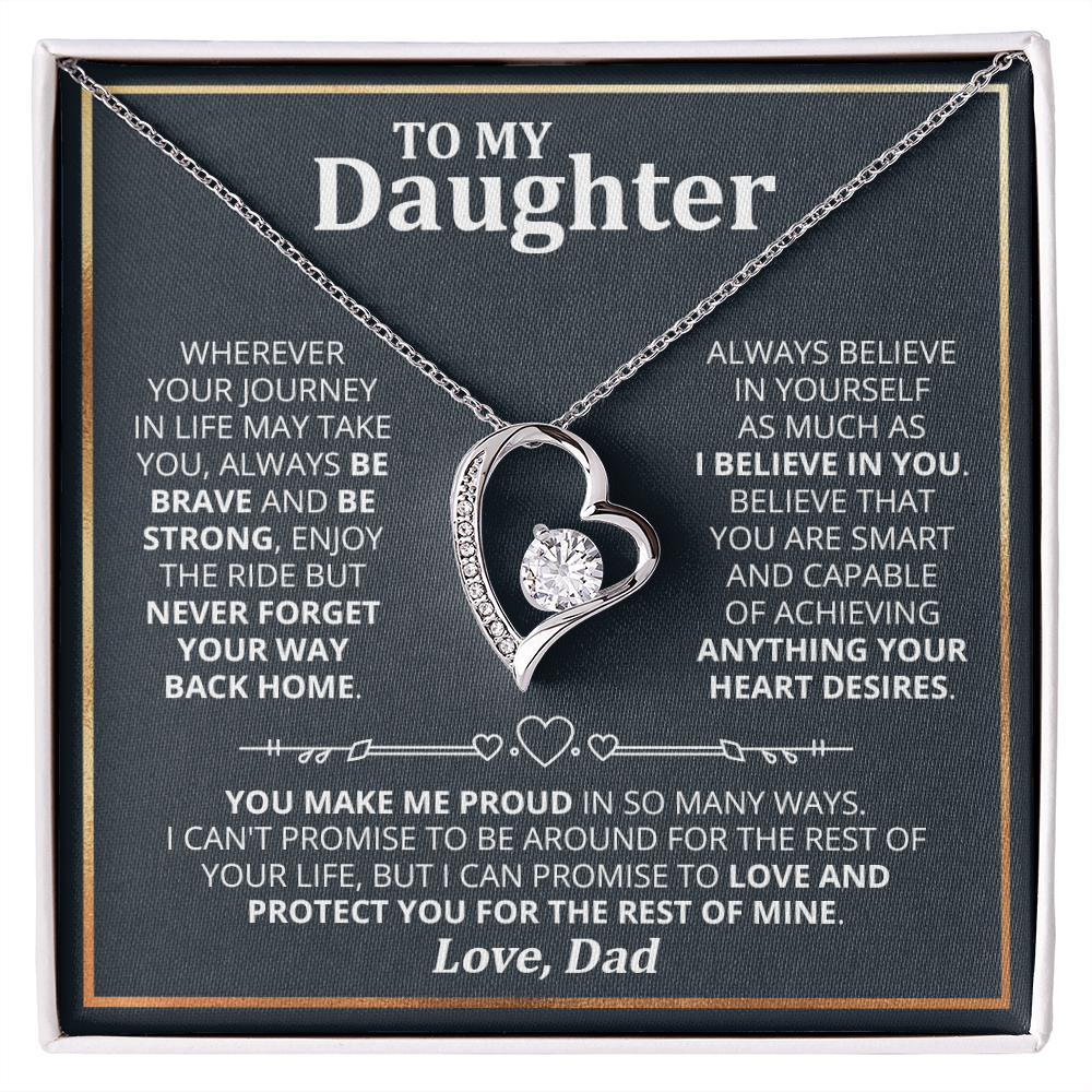DS-1507590 - Daughter - Wherever your journey - Forever Love Necklace