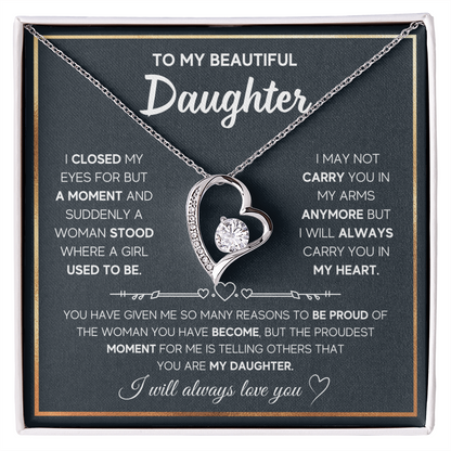 Daughter - A Moment - Forever Love Necklace