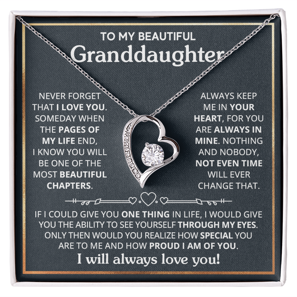 Granddaughter - If I could - Forever Love Necklace